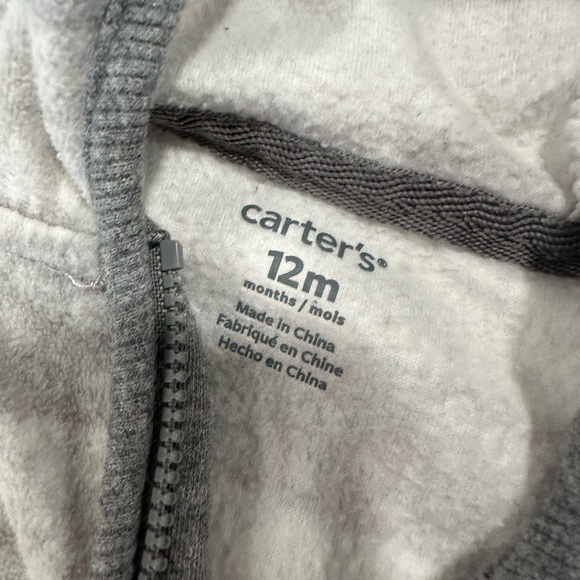 Carter’s Bundle of 2 Fleece outfits 1pc lot Size 12mos - Picture 3 of 5